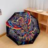 1 Peça de Guarda-chuva Dobrável Automático - Estilo Especial Padrão Fênix, Design Portátil e Dobrável com 8 Varetas, Presentes de Natal e Aniversário
