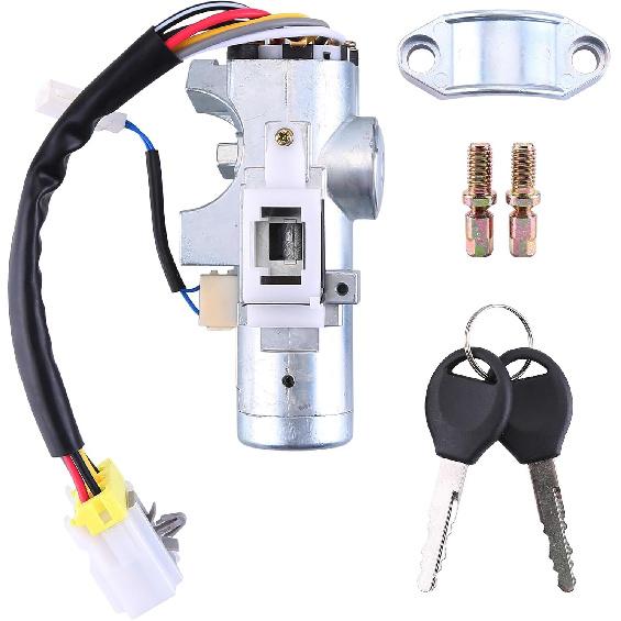 

D87004S100 Ignition Switch Lock Cylinder Assembly with 2 Keys Compatible with Nissan Frontier Xterra 1999 2000 2001 2002 2003 2004 US545 Automatic