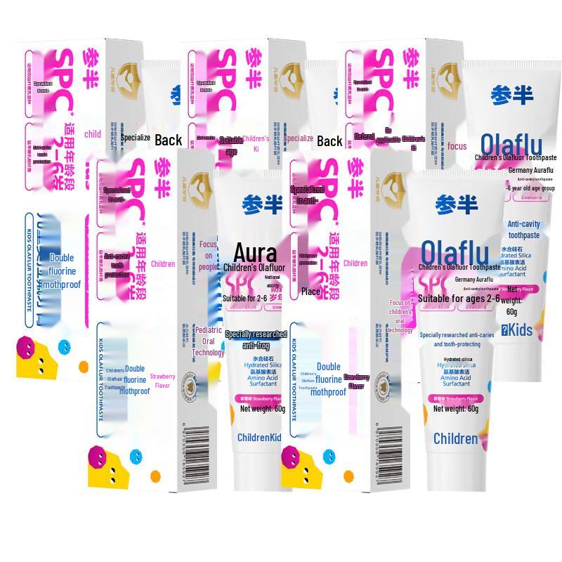 

Canban Kids Olafluor Strawberry Toothpaste 5-Pack