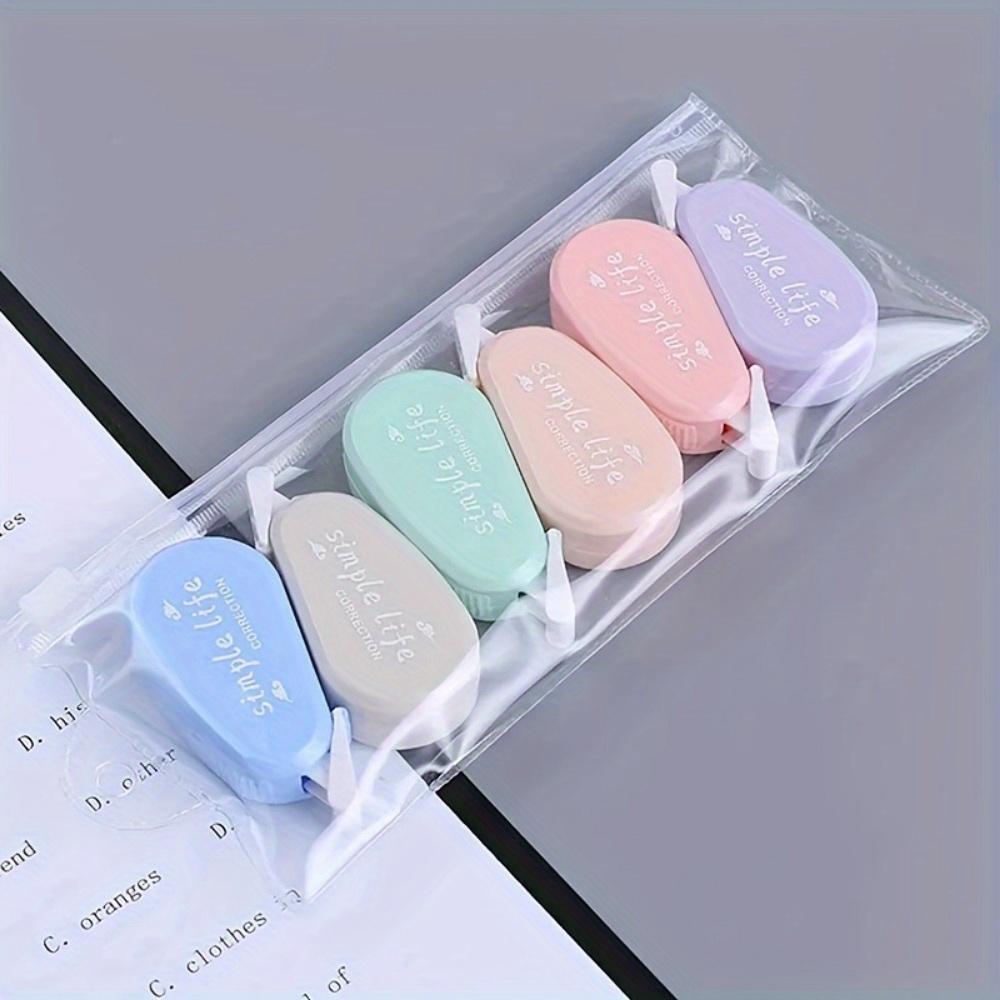 6 PCs/set of Correction Tape Kawaii Cute Correction Tools School Office Writing Correction Tape Tools Stationery