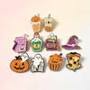 European & American Cross-border Halloween Brooch: Cute Ghost, Pumpkin, Pizza Alloy Badge for Clothing Accessories