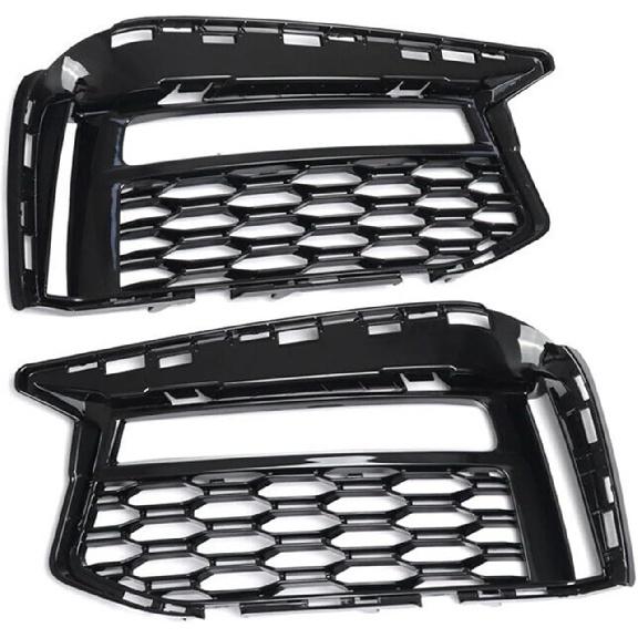 Front Lower Grilles Fog Lights Cover Trim Compatible for BMW- G30 530E 530I 540D 2017-2021