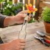 Safe Material Hummingbird Feeder Kit Single Flower Design Hummingbird Feeder Stand  For Patio