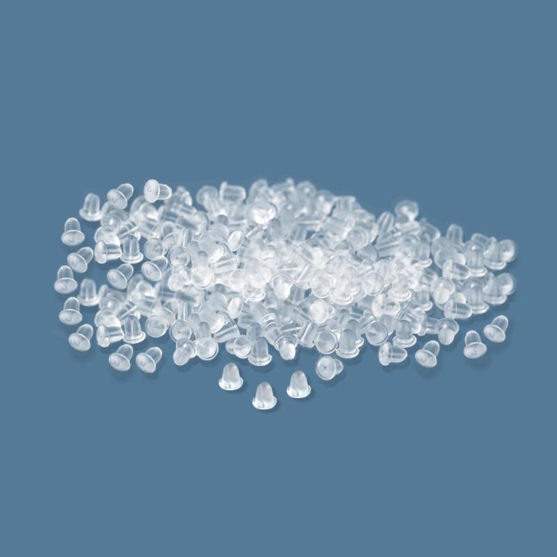 3 Boxs/ 2 Styles of Transparent Soft Silicone Earrings Back Plug DIY Earring Accessories