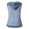 Damen Kapuzenweste Freizeit Ärmellos Patchwork-Design Leicht Bequeme Passform Weicher Stoff Stilvolles Print-Detail Sommerkleidung