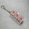3Keys Keyboard Key Chain DIY Button Finger Keyboard Caps Stress Relief Toy Bag Pendant Transparent Shaft Decompression Toy Gift