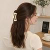 Hair Claw for Women, Frosted Rectangle Hair Clip, Hollow Design Back Head Hair Claw, Large Size Shark Hair Clip for Daily Wear Party Gathering Outing