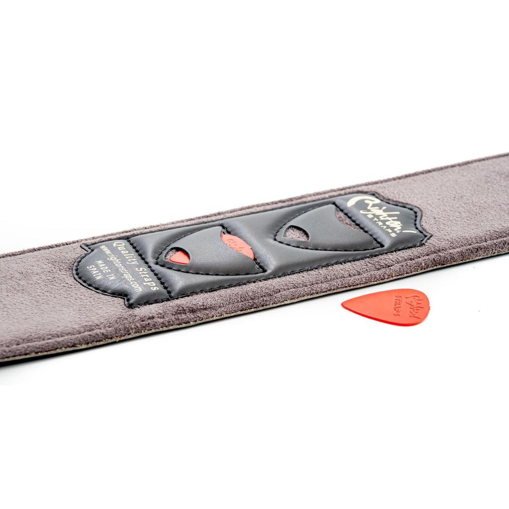 Straps 7cm Sugar Black RightOn! Guitar/Bass Strap, Wide, 95-150cm Long,