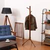 Fuji Boeki Wooden Coat Hanger Rack, 51cm Wide x 44cm Deep x 151cm High, Brown, with Twig Hooks, Suitable for Entryways, Product Number 10786