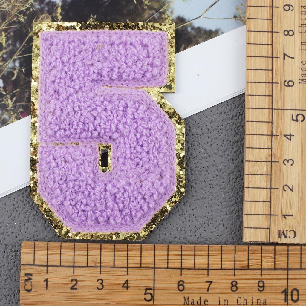 Mixed Color English Alphabet Embroidery Cloth Sticker Digital Towel Embroidery Computer Embroidery Stamp Clothes Smiley Face Patch Sticker