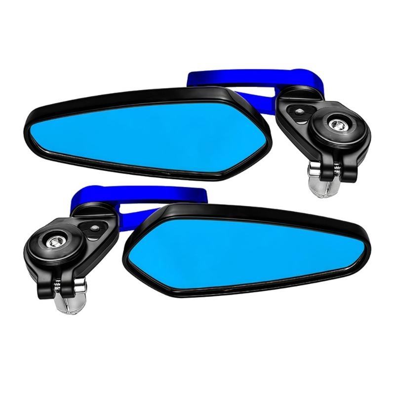 Motorcycle Rearview Mirror Wide Angle View Anti Shake Design Improved Safety For Commuting And Tourings