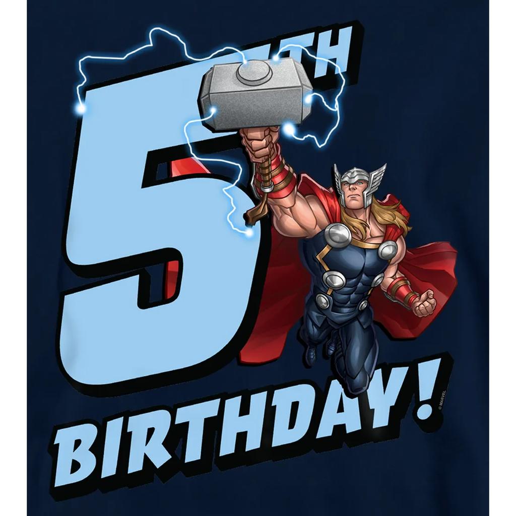 Marvel Childrens/Kids Thor 5th Birthday Hoodie