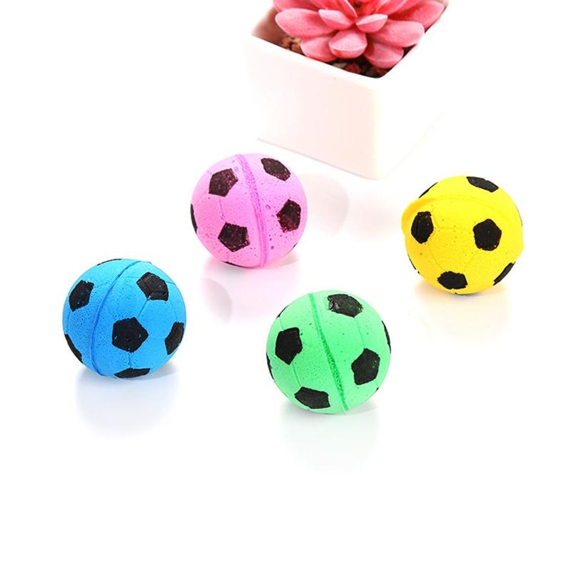 10x Small Rebounding for Cats To for Play Colorful DIY Craft and Art Supplies 4cm Soft Rebounding Balls for Cats Lightwe