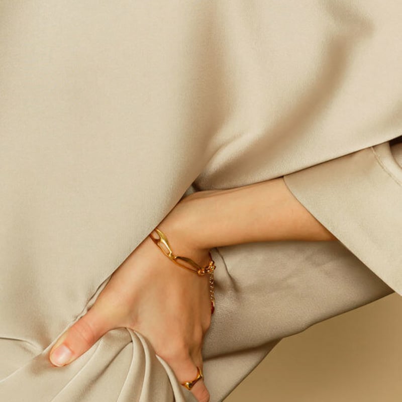 Ozel Silver925 Munch Chain Bracelet PS086B