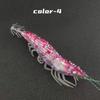 Wooden Material Squid Jig 10cm Length Flying Squid Jig Horizontal Shrimp Bait  Saltwater Fishing