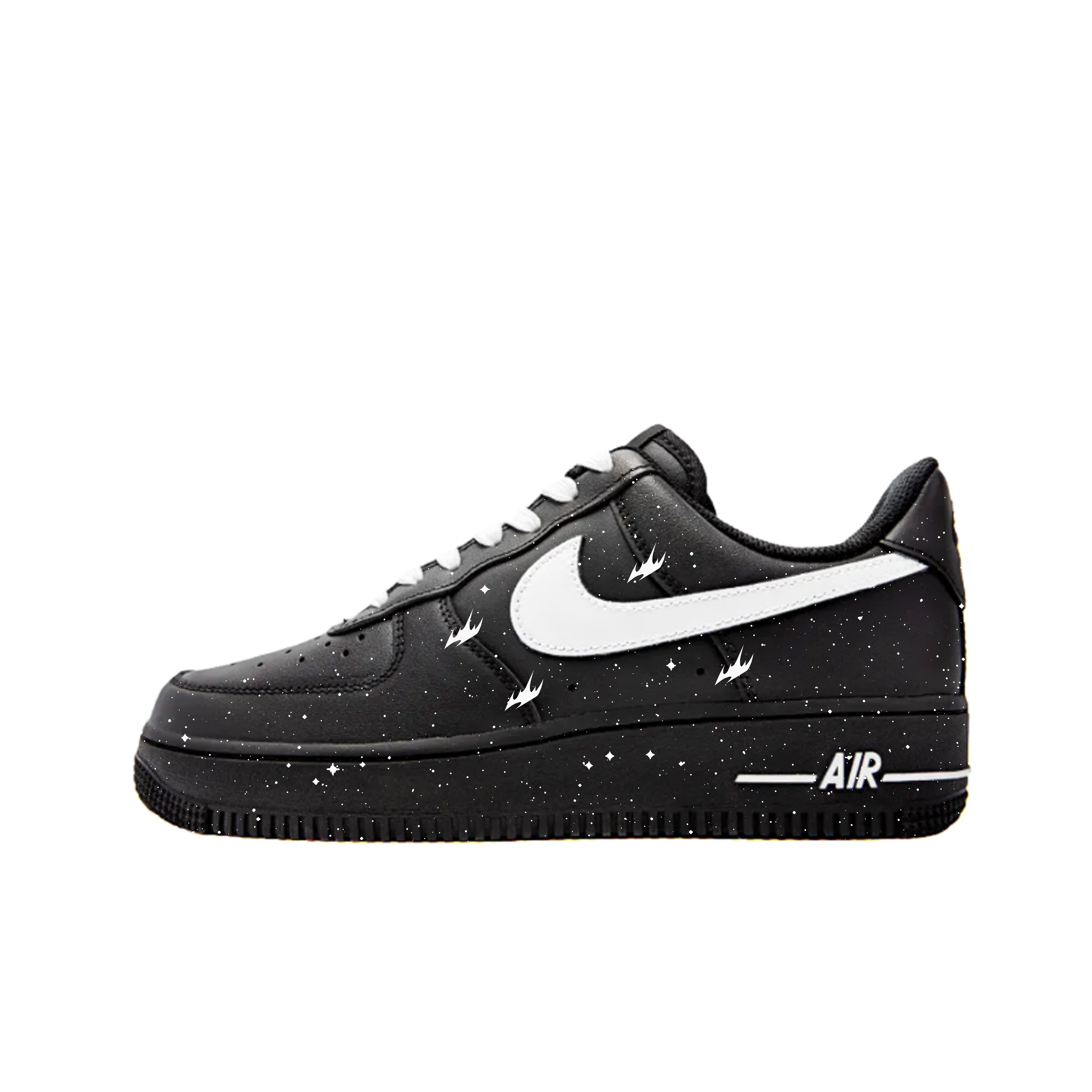

Nike Air Force 1 Slip Resistant Abrasion Resistant Low top Skateboard Shoes Unisex Black White CW2288-001(Team619-) 42