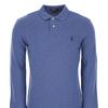Polo Ralph Lauren Solid Color Logo Embroidered Long Sleeve Polo Shirt Men Tops Blue 710681126-057