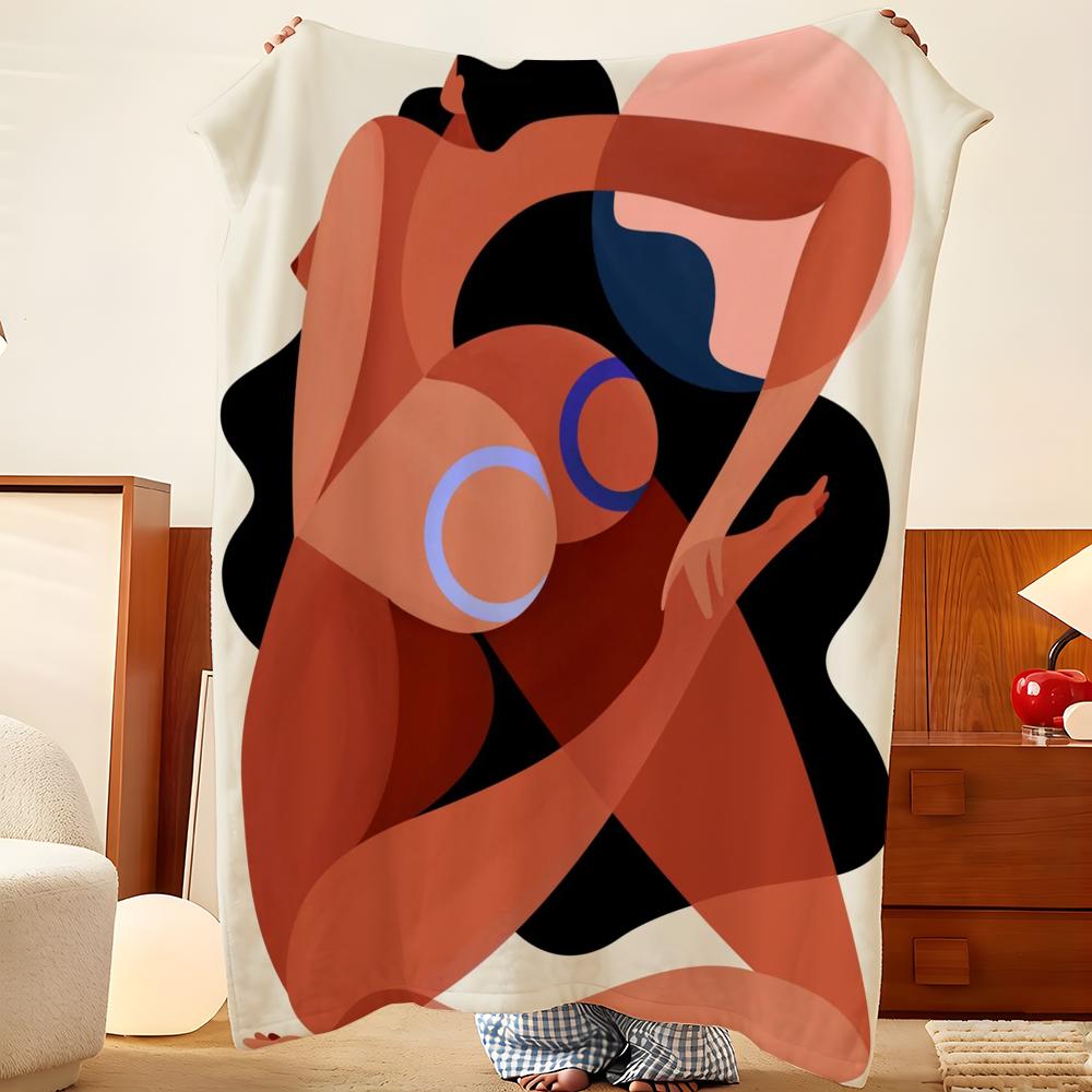 Artist S-Soren S-Selleslagh Throw Flannel Throw Blanket, Lightweight Cozy, Durable Washable Cute Cool