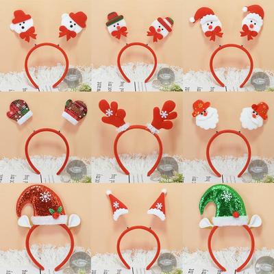 Festliche Weihnachts-Kopfbedeckung: Kostüm-Stirnband für Kinder und Erwachsene & Party-Haarschmuck