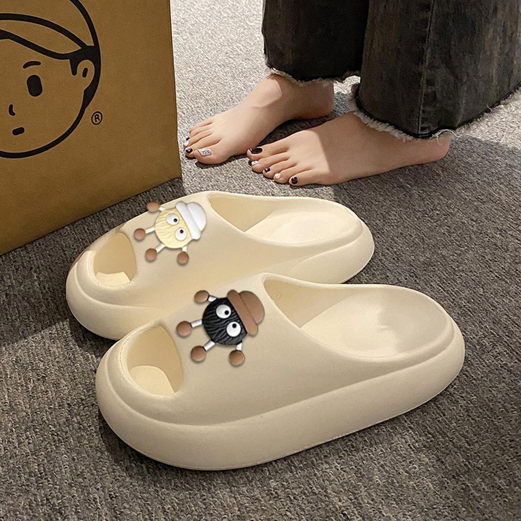Men and women cute EVA small briquettes slippers summer outer wear home use non-slip soft bottom bath sandals anti