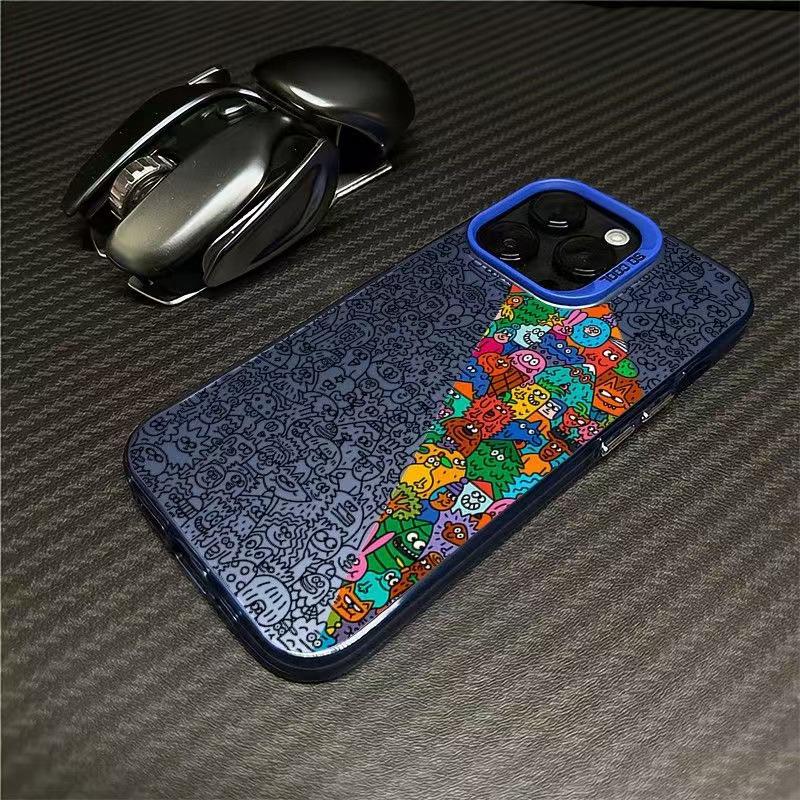 Monster Graffiti iPhone Case: Compatible with iPhone 14 Pro, 15, 16 Pro Max, 17 Pro for a Fun and Creative Look