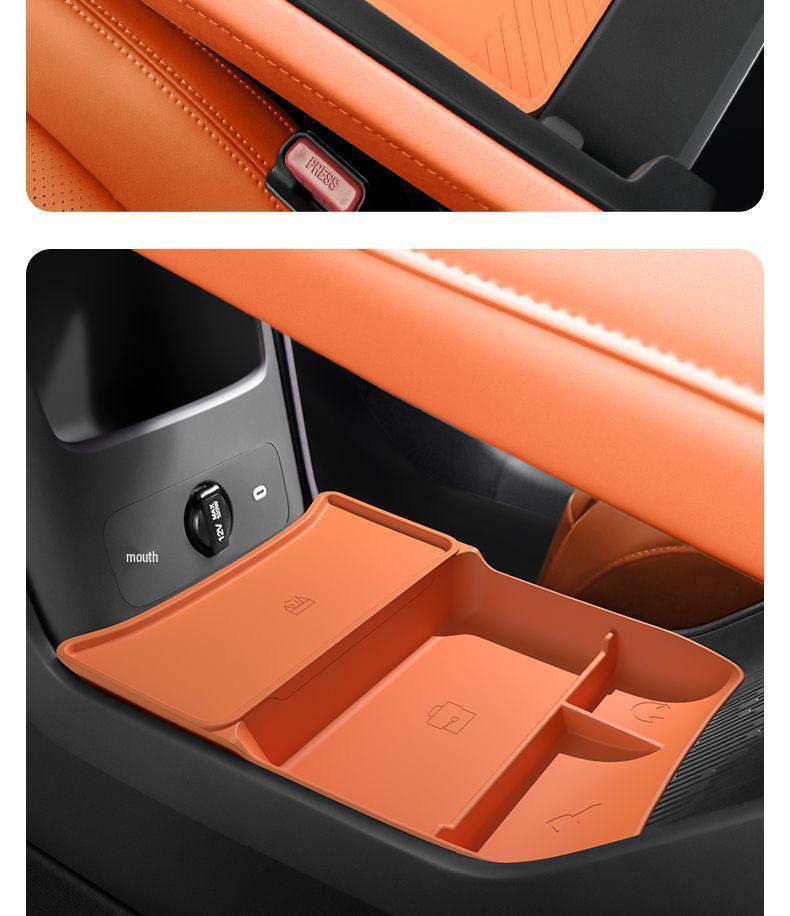 Compatible with 26 Deepal S07 Models: Center Console Silicone Storage Box Organizer for Car Interior Modification.