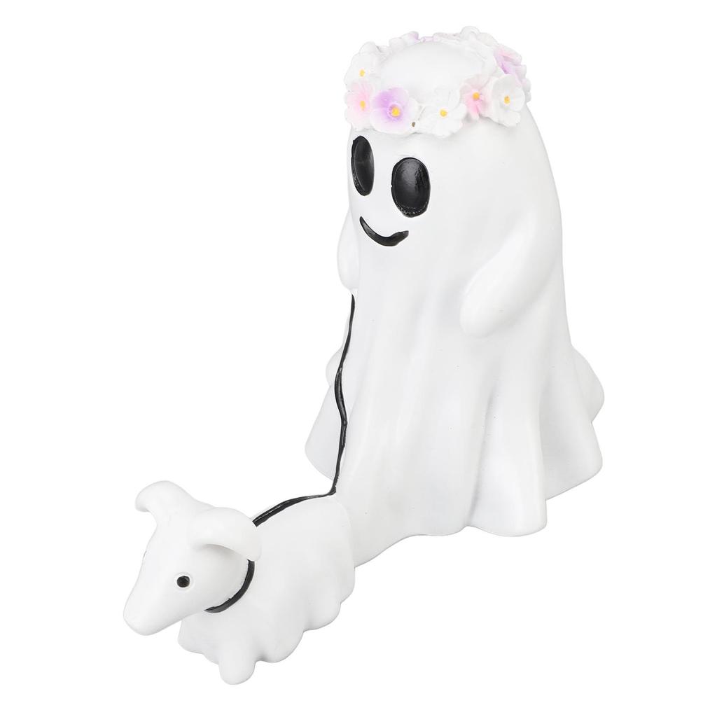 Statua Psa Ducha Spacerującego Straszna Figurka Psa Ducha do Dekoracji Stołu Domowego Wewnętrzna Zewnętrzna