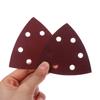 40Pcs Triangular Sanding Pads 6 Holes Detail Sander Sandpaper Grits 80+120+180+240 Perfect For Delta/Multi-Grip Sanders