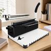 Manual Desktop Binding Machine Sturdy with Interchangeable Molds