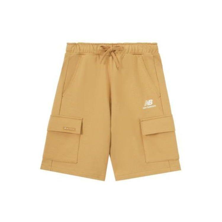 

Свободные шорты-карго New Balance с логотипом, мужские брюки цвета хаки AMS32367-BYC
