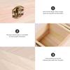 Wooden Storage Box Retro Decor Gift Jewelry Boxes Cord Ring for Packaging Candy Child