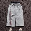 Unisex Doppelbund Gestickte Bedruckte Gerade Bein Jogginghose Street Hip Hop Stil Kordelzug Lässige Sporthosen Paar Locker Sitzende Schweißhosen