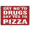 Italienische Pizza Vintage Metallschild Blechschild Vintage Dekoration Man Cave Plakette Hauswanddekoration Bar Schild Heimdekoration Poster