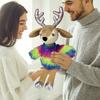 Christmas Elk Plush Toy Colorful Christmas Deer Doll Holiday Gift