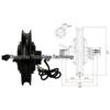 12" Brushless DC Electric Bicycle Hub Motor: 1000W/1500W, 36V-72V