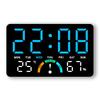 GH9007 LED Clock: Large Screen, Wall-Mount/Tabletop, Temp/Humidity Display, Multifunctional Alarm