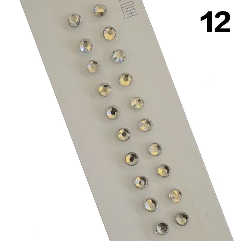 Fashion Bowknot Colorful Rhinestone Pearls Ear Point Stickers Ear Pressure Stick Acupuncture Auricular Ear Stickers Massage