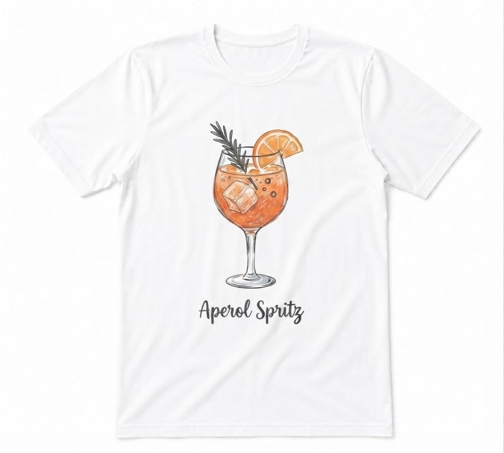 Aperol Spritz Italian Cocktail Spritz Lover Unisex White T-shirt S