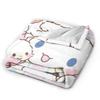 Cinnamoroll Decken Cartoon Flanell Großartige Atmungsaktive Überwurfdecken für Bett Sofa Dekoration