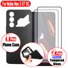 Funda for ZTE Nubia Neo 3 GT 5G, 3 In 1 Set (1 Pcs Phone Case + 2 Pcs Screen Protectors) Black Edge Printing Film, Anti-Fingerpr