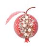 Pomegranate Christmas Ornament - Glitter Foam Ball Decoration for Tree