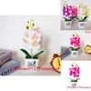 Faux Butterfly Orchid Potted Plant With Injection Molding For Living Room Decor