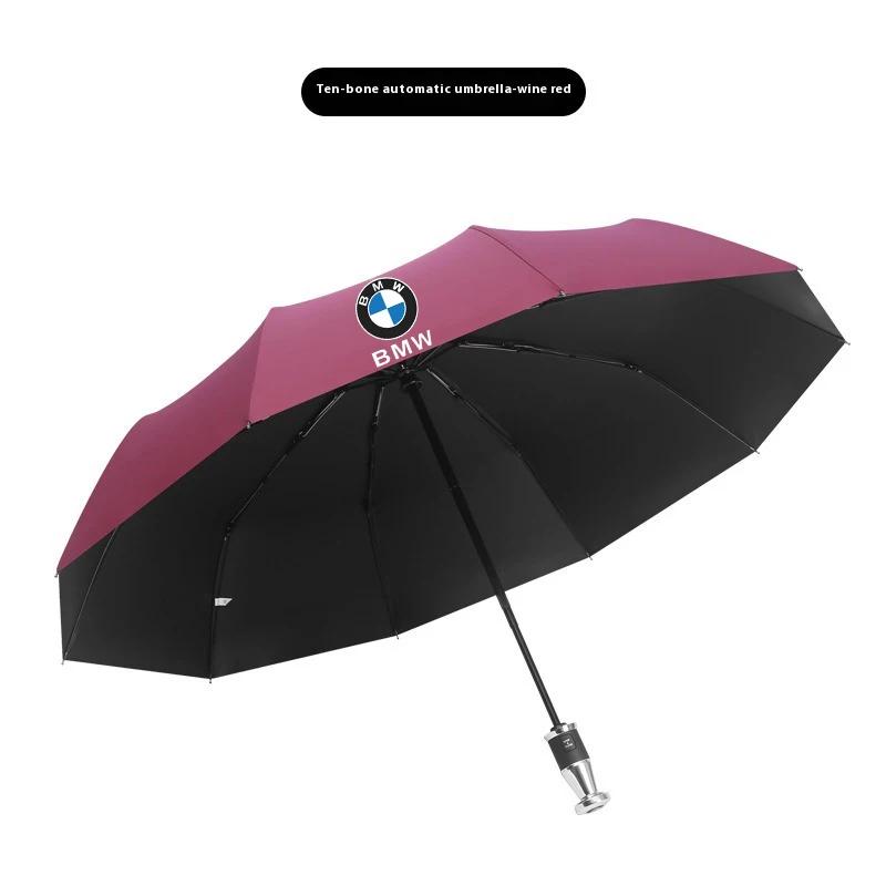 tclvr3 Car Automatic Folding Windproof Sunshade Umbrella For BMW M X1 X3 X5 X7 E36 E39 E46 E60 E90 E91 E92 F10 F20 F30 F01 G20 M3 M4 M5