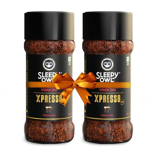 

Sleepy Owl Xpresso 200г Крепкий Растворимый Кофе - 100г Упаковка из 2 шт. | Интенсивная Ява | Темная Обжарка | Интенсивный и Насыщенный Кофейный Порошок