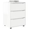 Storage Cabinet Glossy White 60 x 48 x 81 cm