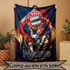 Custom Name Personalized FC Bayern Munich Print Blanket, Home Decor, Bedroom, Sofa, Camping, Couch, Gifts for Birthday Christmas