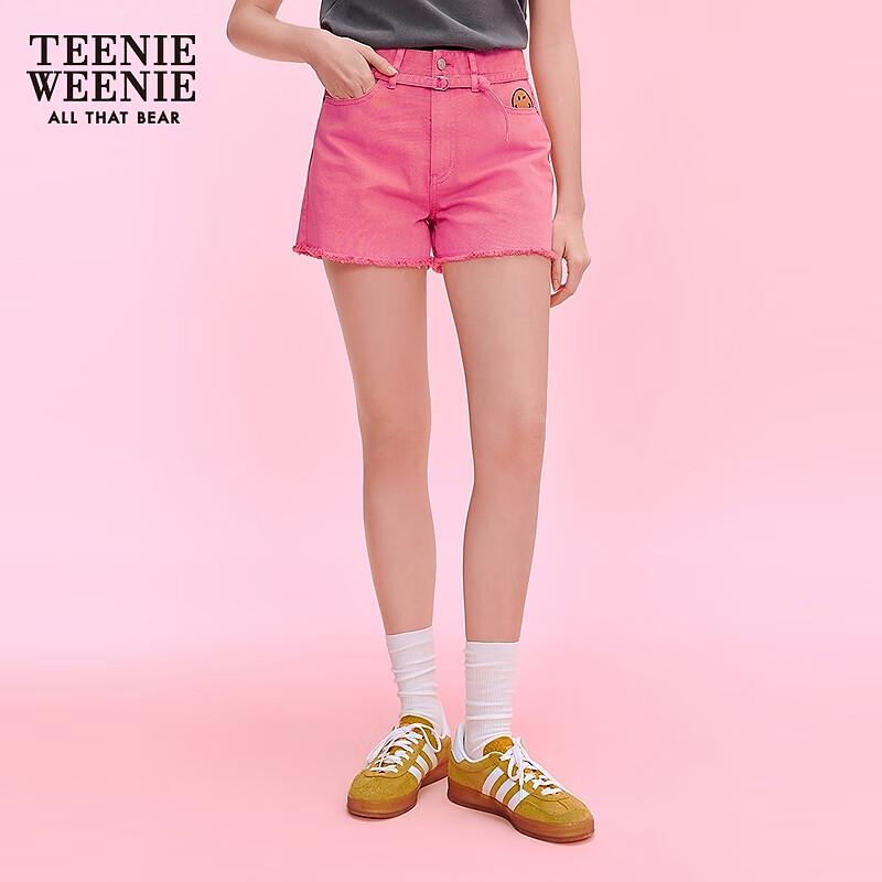 Джинсовые шорты Teenie Weenie x Smiley Лето 2025 M розовый