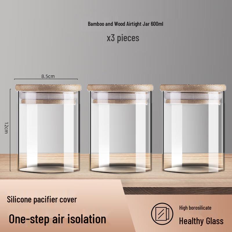 

Airtight Clear Tea Storage Jars