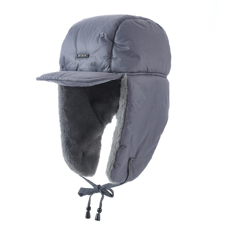 New Winter Retro Plush Lei Feng Hat Outdoor Cycling Windproof and Warm Hat Versatile Plush Northeast Ear Protection Cotton Hat
