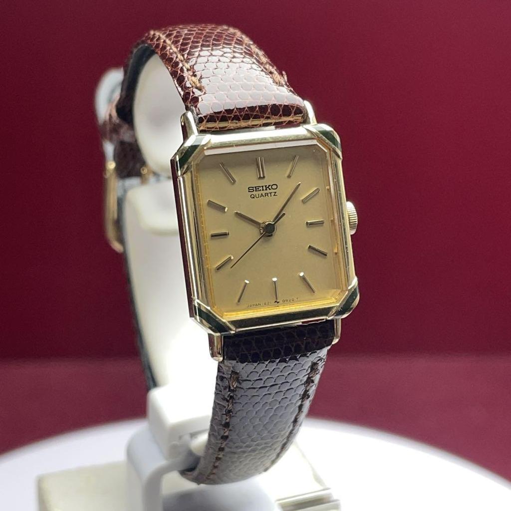 [USED] 90s SEIKO QUARTZ Watch, Battery Replaced, Made in Japan, SGP Square Case